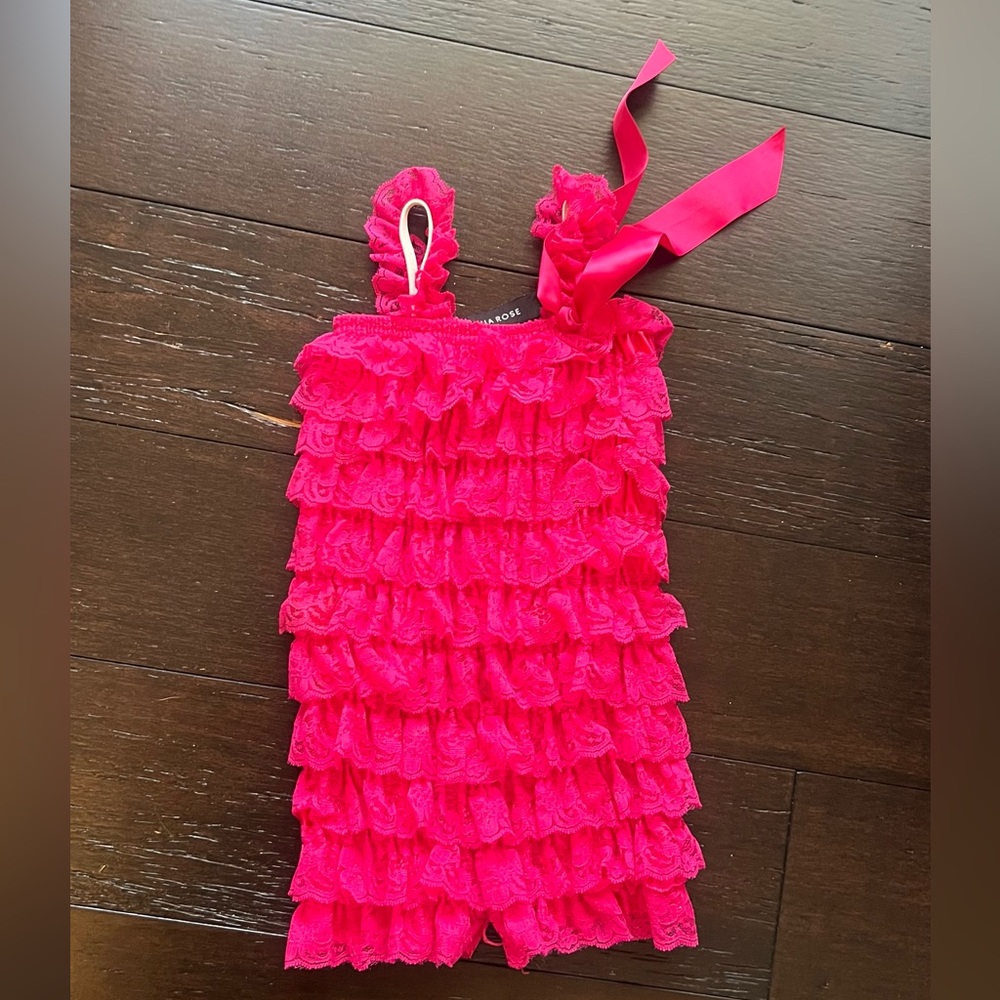 Pink Ruffled romper
